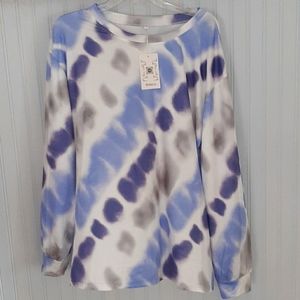 NWT Basico pretty purple & gray top 1X